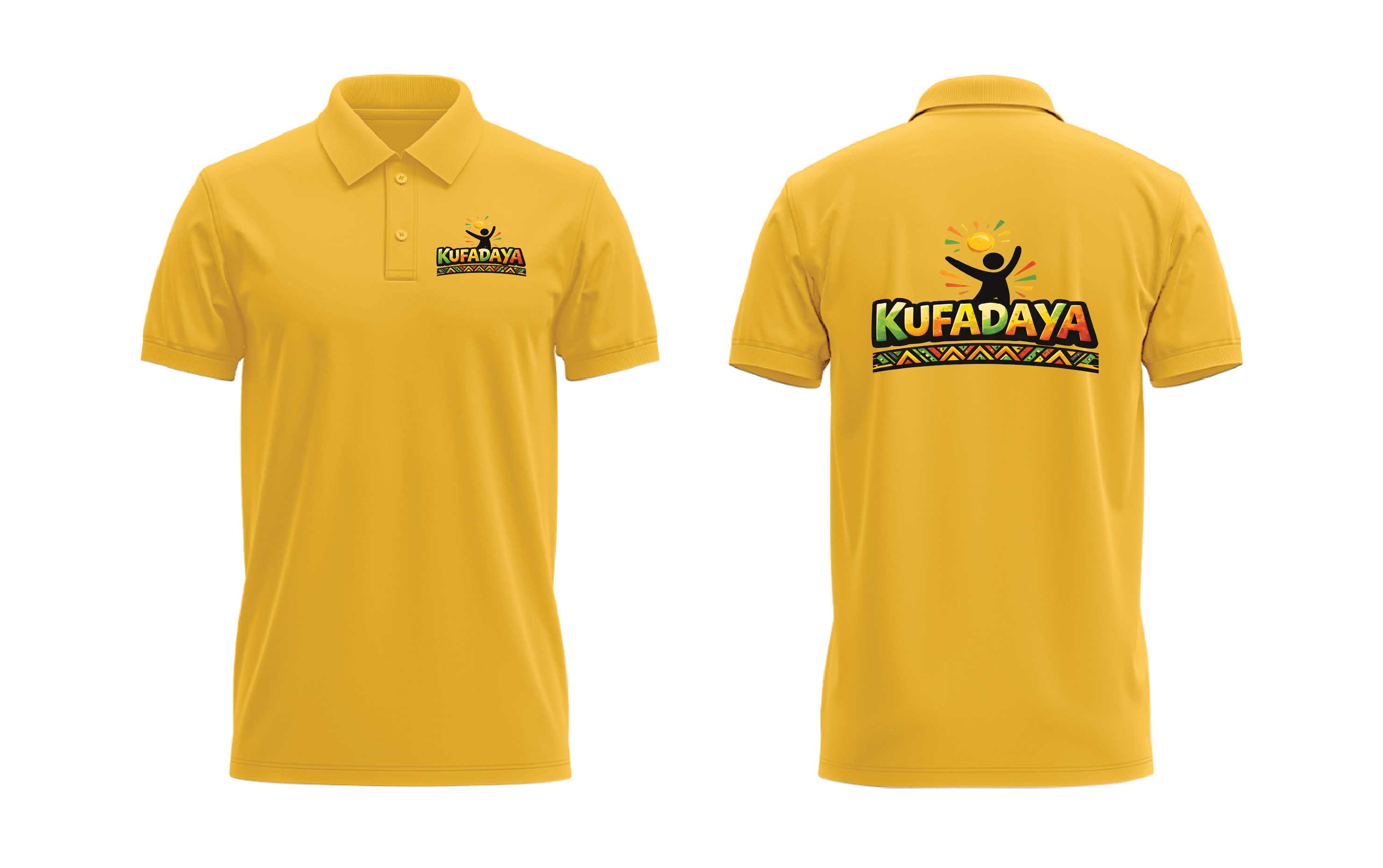Kufadaya Polo Shirt - Mustard Yellow
